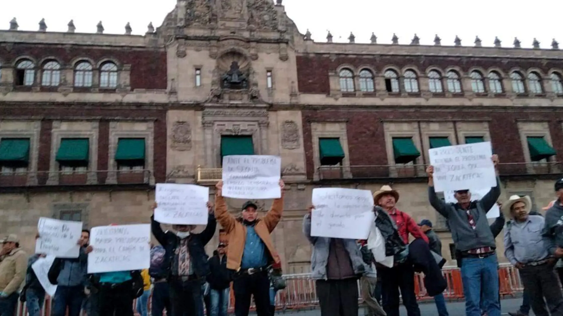 Campesinos zacatecanos en CDMX